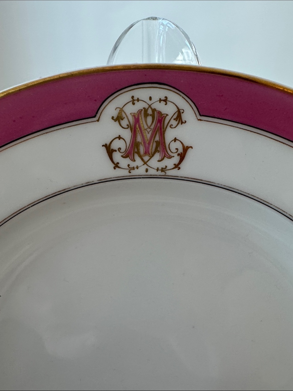 V. Etienne Paris Monogram M Bowl - 8.75” - Picture 3 of 8